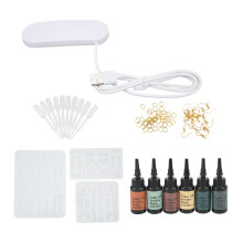 Easy To Use UV Resin Light Fast Curing UV Resin Starter Kit Time Mode Settings Light Weight UV Lamp For DIY Resin Makers