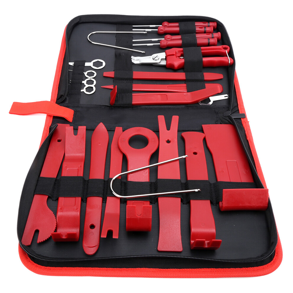 Fastener Terminal Remover Set Premium Metal Abs Trim Removal Tool Auto Clip Pliers Plastic Pry Tool Ergonomic Design Lightweight Handheld Sturdy 9551475284644