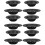 12Pcs Kitchen Sink Strainers Black Stainless Steel Drain Filter Basket 9