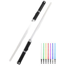 FX Sound Dueling Lightsaber Glow In The Dark Motion Sensitive RGB15Colors Rechargeable Lightsaber Set Detachable Lightsaber Telescopic Handle For