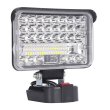 Refletor LED de ângulo ajustável com carregamento USB e Tipo C, sem fio, alimentado por bateria, proteção contra baixa tensão, iluminação