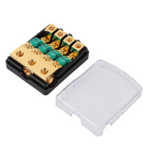 Premium Quality Fuse Block with Free Blade Fuses, 12V Waterproof Fuse Box for Auto Marine Vehicle, Reusable Polycarbonate Shell Optimal Conductivity