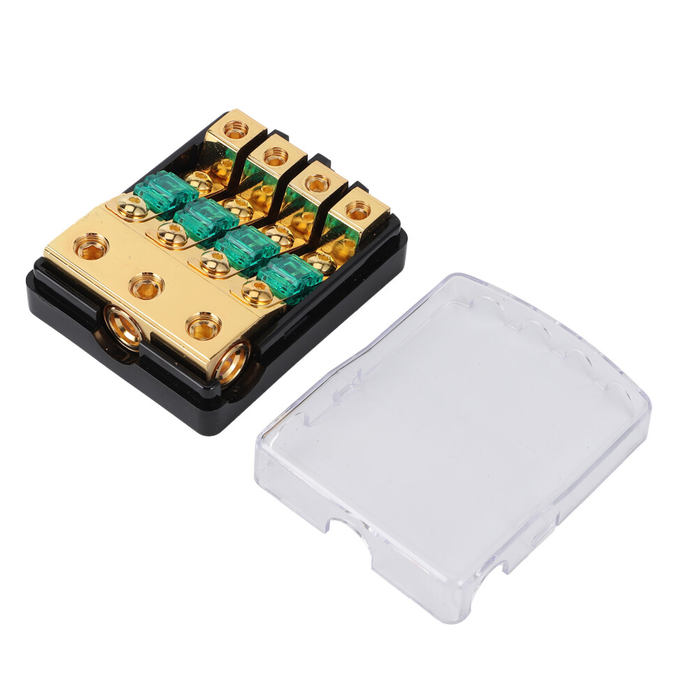 Premium Quality Fuse Block With Free Blade Fuses, 12V Waterproof Fuse Box For Auto Marine Vehicle, Reusable Polycarbonate Shell Optimal Conductivity 9191629245307