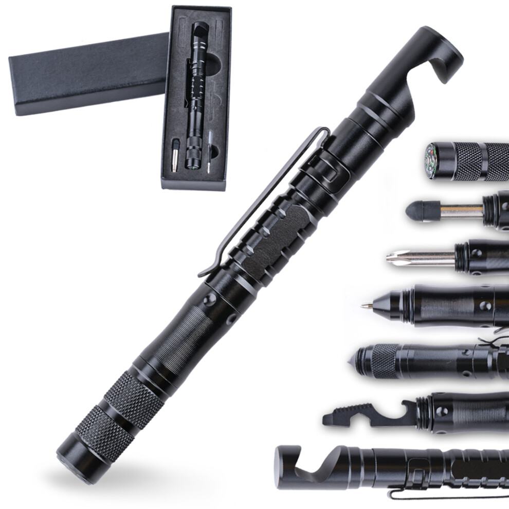 Gifts For Men Who Have Everything Multitool Pen With Led Light Tactical Gear Stocking Stuffers For Adults Men Bright Led Light High Quality Durable 9191629245611