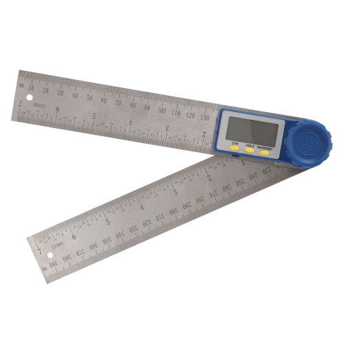 Angle Measuring Tool Digital Protractor With Locking Function Stainless Steel Digital Angle Finder High Accuracy LCD Display Digital Angle Ruler