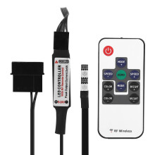 Telecomandă RF pentru controlerul variatorului de benzi LED, telecomandă wireless pentru lumini LED DC5-24V, gamă de tensiune reglabilă, suportă