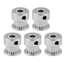 Exzellent gefertigte GT2-Synchronrad-Zahnriemenscheibe aus Aluminium mit 20 Zähnen. Hohe Übertragungseffizienz für 3D-Drucker. Einfache