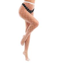 Super Stretchy Fishnet Tights with Lace Mesh Detail, Stylish Fishnet Tights for Women, Sexy High Waist Tights European Style, Durable Run-resistant