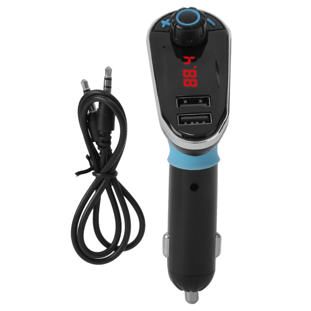 Mp3player Support Bluetooth Fm Transmitter Universal12v To24v Car Plug Handsfree Calling Dual Usb Ports Noise Suppression Full Duplex Sound 9049227857845