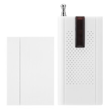 Campainha eletrônica com fio, à prova de fogo e resistente a altas temperaturas, com volume de 90dB, toque "Ding Dong", design sem bateria, fácil