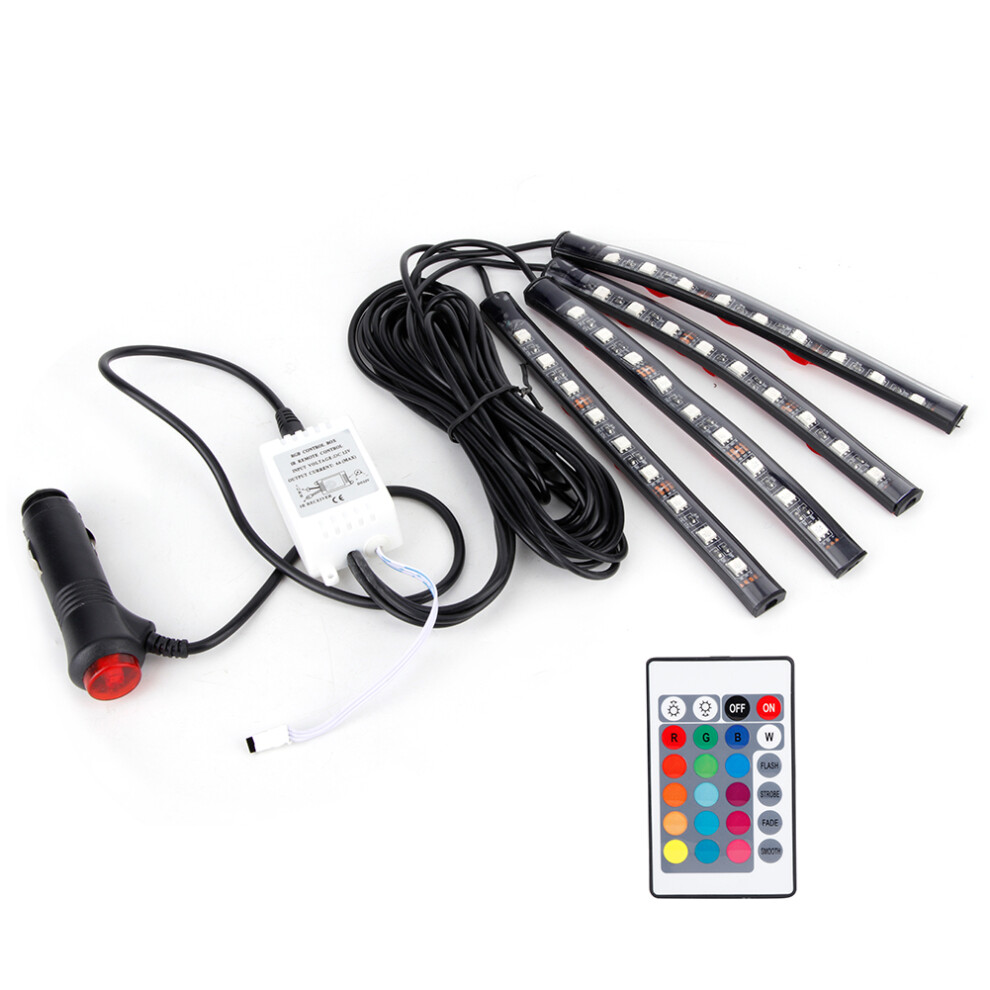 Interior Car Led Lights, Multicolor Led Lights With Music Sync Led Strip Lights Sound Active Function Waterproof Remote Control Adjustable Brightness 9049227857562