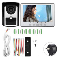 IR-nachtzichtcamera met video-intercomsysteem, 7-inch videodeurbel, HD-cameraset met waterdichte en verstelbare intercom.