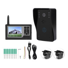 Smart Loop tárolós videós kapucsengő rendszer, 7 hüvelykes érintőképernyős Wifi monitor, vezeték nélküli WiFi, IP65, vízálló