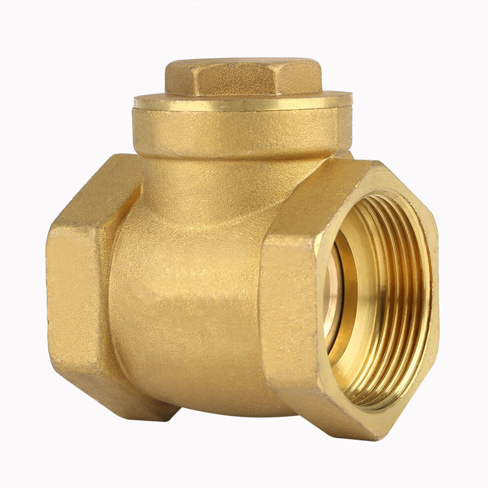 High Pressure Resistant Brass Check Valve Dn32female Thread Non Return Swing Valve Water Backflow Prevention Maximum Pressure232psi Corrosion 9049227860890