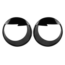 Embellecedores de faros delanteros de ABS duraderos con tratamiento UV, diseño de ceja de Angry Bird para Jeep Wrangler 2007-2017. Plástico ABS de