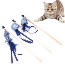 Kitten Teaser Interactive Cat Wand Feather Plush Pendant Pet Playset For Exercise And Bonding Scratch Prevention Toy Flexible Wand Long String Design