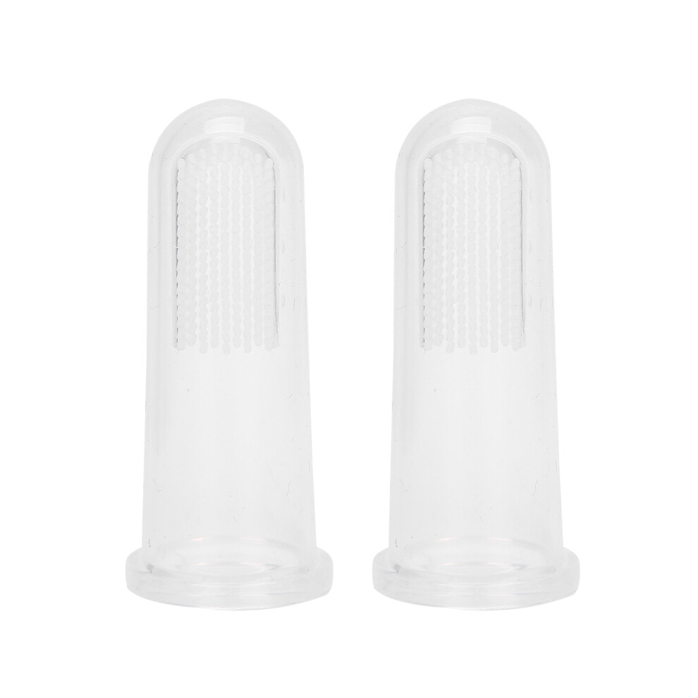 Newborn Oral Development Tool Finger Mounted Silicone Brush, Features Soft Flexible Durable Material For Gum Massage, Incorporates Pull Tab Vent Hole