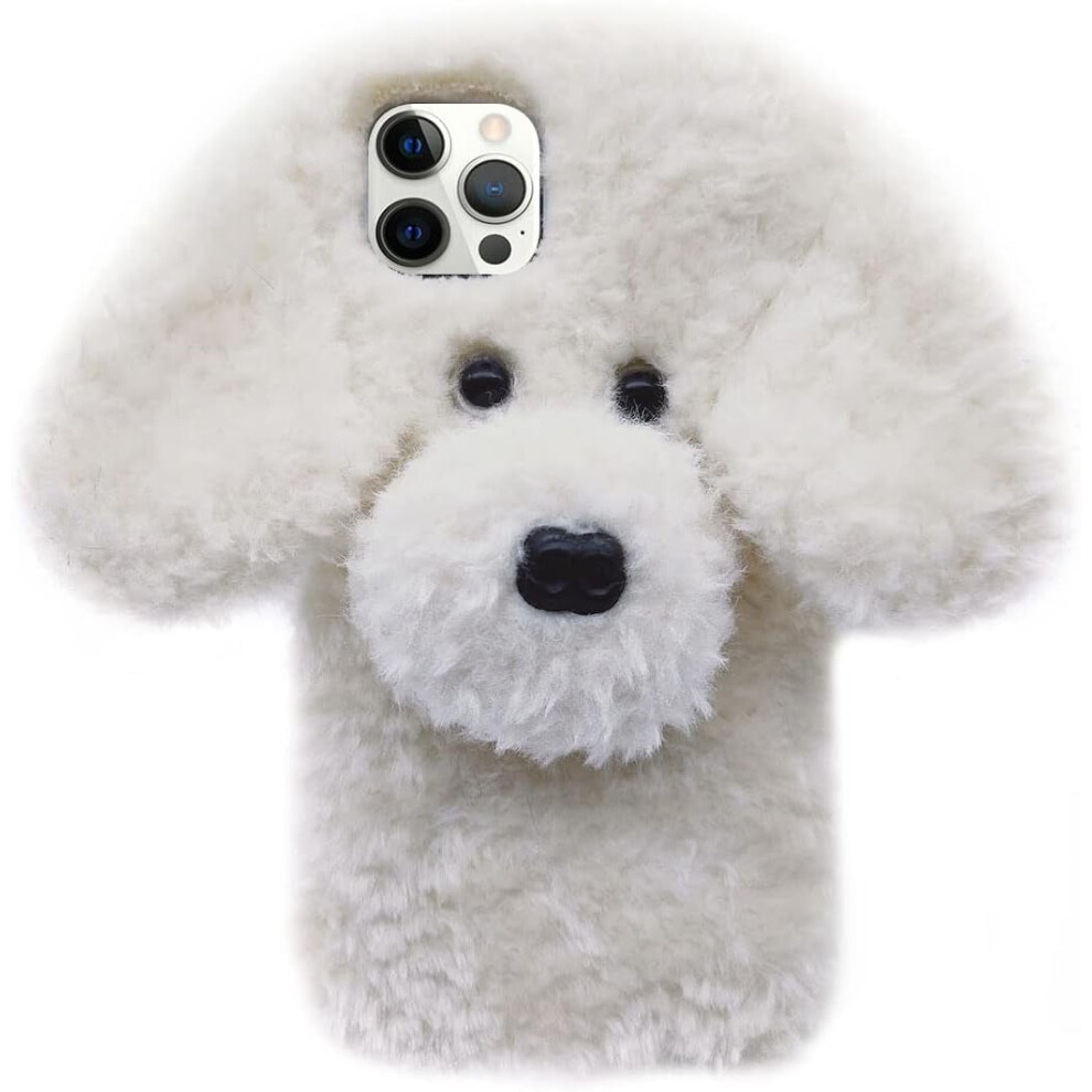 Iphone 13 Pro Max Plush Dog Case Â Soft Tpu Shockproof 9336866087970