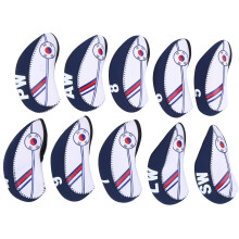 Golfclubhoesjes van neopreen met groot design en Koreaans vlagpatroon. Complete golfaccessoireset met duurzame bescherming voor alle clubs.