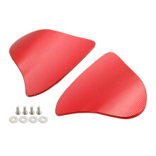 CNC Aluminum Red Mirror Block Off Plates For Yamaha YZF R1 / YZF R1M 2020-2024