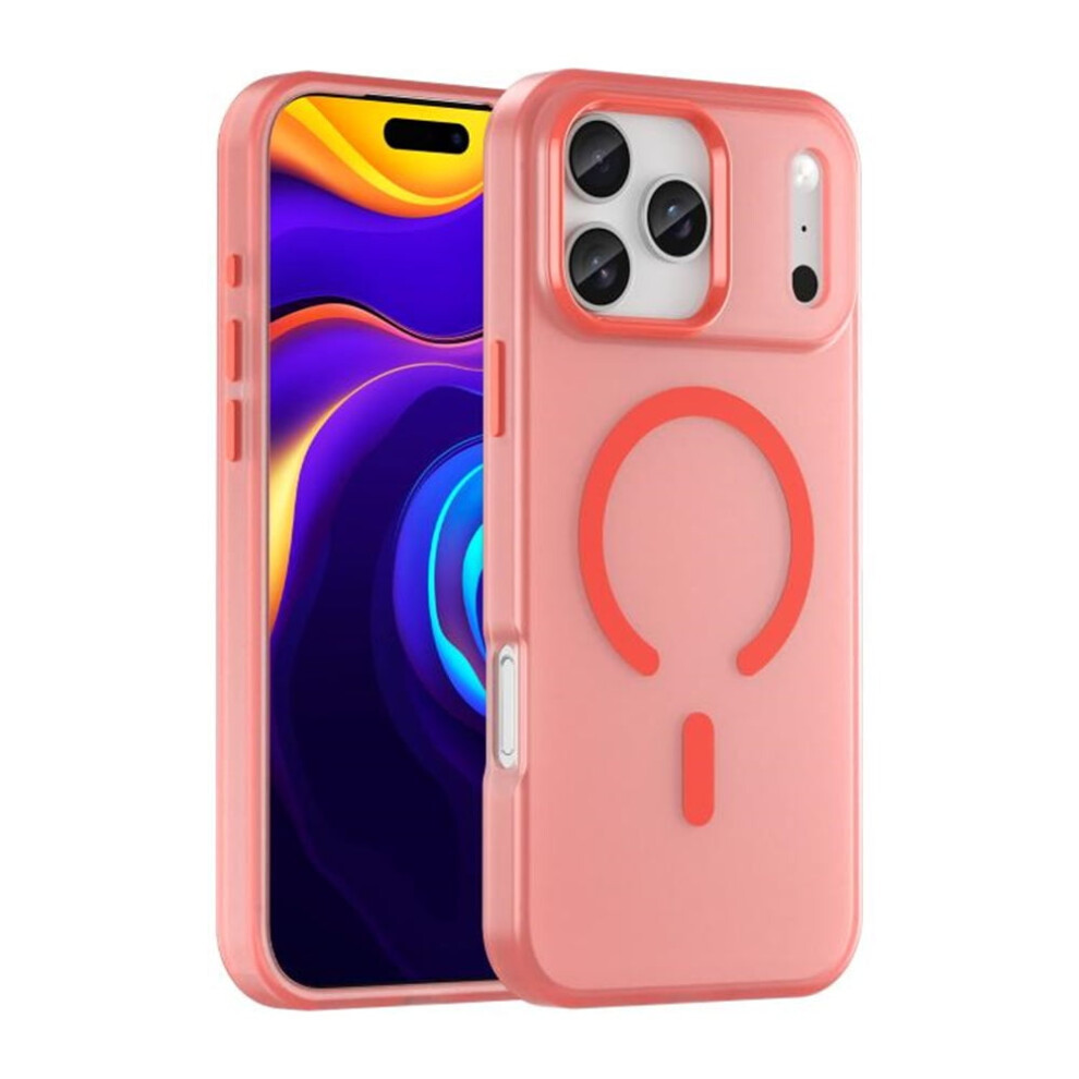 Slim Frosted Phone Case For Iphone 17 Pro MaxâCompatible With Magsafe, Shockproof & Anti-Fingerprint Orange 9558633059403