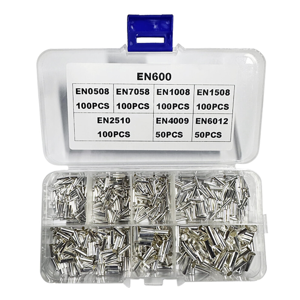 Pack Of 600 Wire End Ferrules Assortment Copper Wire End Ferrules Set Uninsulated Cable Sleeves For Wire Connection 9485826645276
