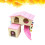 2Pièces Hamster En Bois Multi Couleur Pour Petits Animaux 2