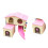 2Pièces Hamster En Bois Multi Couleur Pour Petits Animaux 7