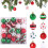50 Stück transparente Kunststoff-Weihnachtskugeln, 4 cm 5