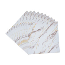 10Pcs Self-Adhesive Marble Pattern Wall Tile Stickers