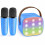 Mini Karaoke Machine Portable Bluetooth Speaker with 2 1
