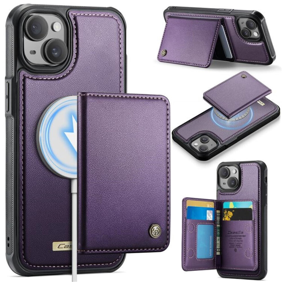 Rfid-Blocking Magsafe-Compatible Pu Leather Wallet Case For 941196028075