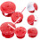 4 Pcs Verse Mini Kitchen Accessories 4.00X2.00X1.00CM Red 1