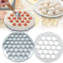 Aluminum Dumpling Maker - 37-Hole Ravioli Press for Easy DIY Dough & Pastry - Ideal for Meat Dumplings