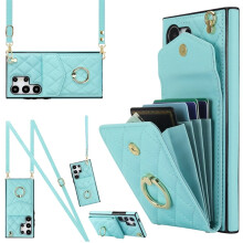 Premium PU Leather Wallet Case for Samsung Galaxy S23 Ultra 5G – RFID Shielding, Adjustable Ring, Detachable Crossbody & Wrist Strap