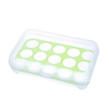 Caja portátil para almacenar huevos con 15 compartimentos, ideal para picnics, viajes, acampadas y para guardar en el frigorífico. Compatible con
