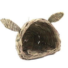 Bunny Grass Tunnel Winter Straw Woven Comfortable Chew Toy Rabbit Straw Nest for