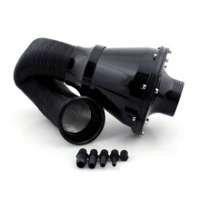 Universal Car Air Filter Cold Closed Intake Systems CIS 70mm Black