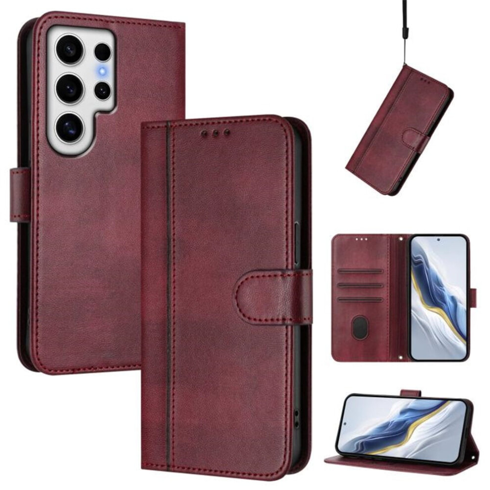 Samsung Galaxy S24 Ultra 5G Wallet Case Red 9152228954151