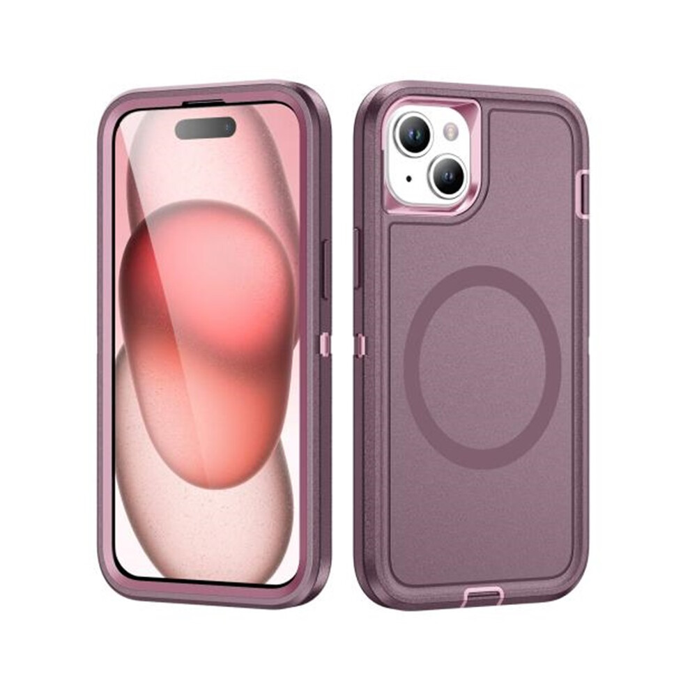 For Compatible With Iphone 14 Plus / 15 Plus Life Waterproof Rugged Magsafe Magnetic Phone Case,,For Compatible With Iphone 14Plus/15Plus Purple 9193271846321