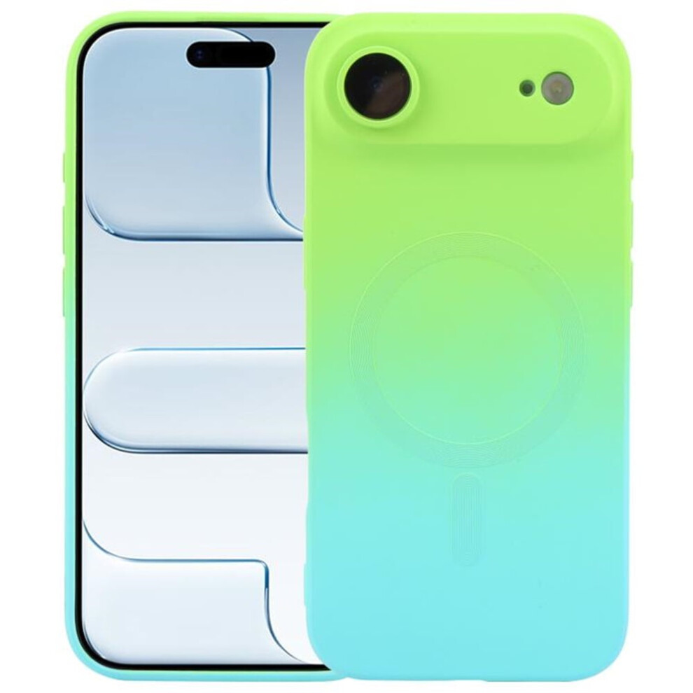 Magnetic Magsafe Tpu Phone Case For Iphone Air 6.5", Dual-Color Gradient, With Lens Film Â Green 9418476710650