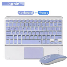 10inch Wireless Bluetooth Spanish Keyboard Desktop Office Wireless Touchable Keyboard Mouse For For Android IOS Windows Tablet