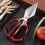 Heavy-Duty Multifunctional Kitchen Shears, Bone-Cutting Scissors, 1PC Red – Compatible with All Standard Kitchen Tasks 1