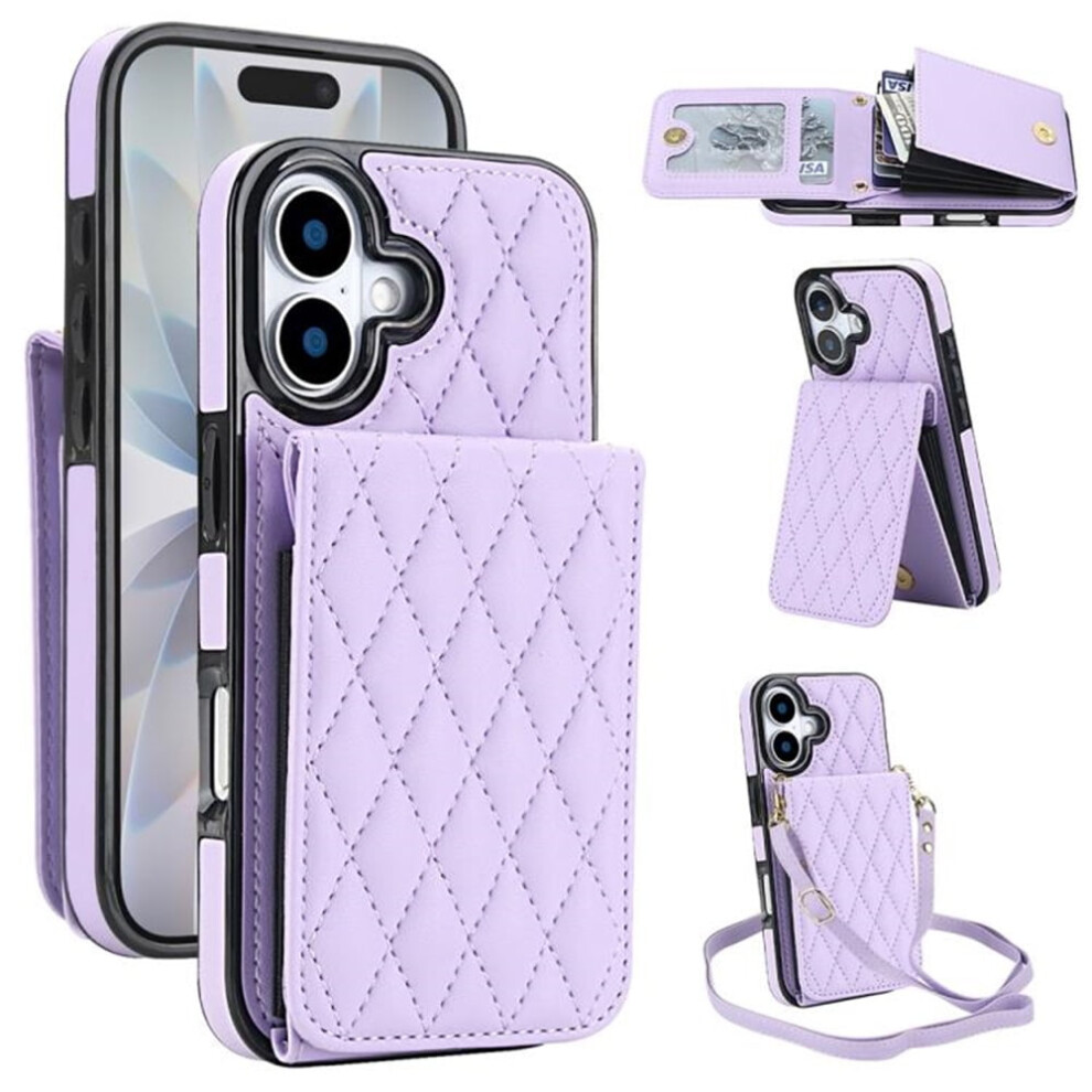 Iphone 16 Plus Pu Leather Rfid Wallet Case With Magnetic 9165521169375