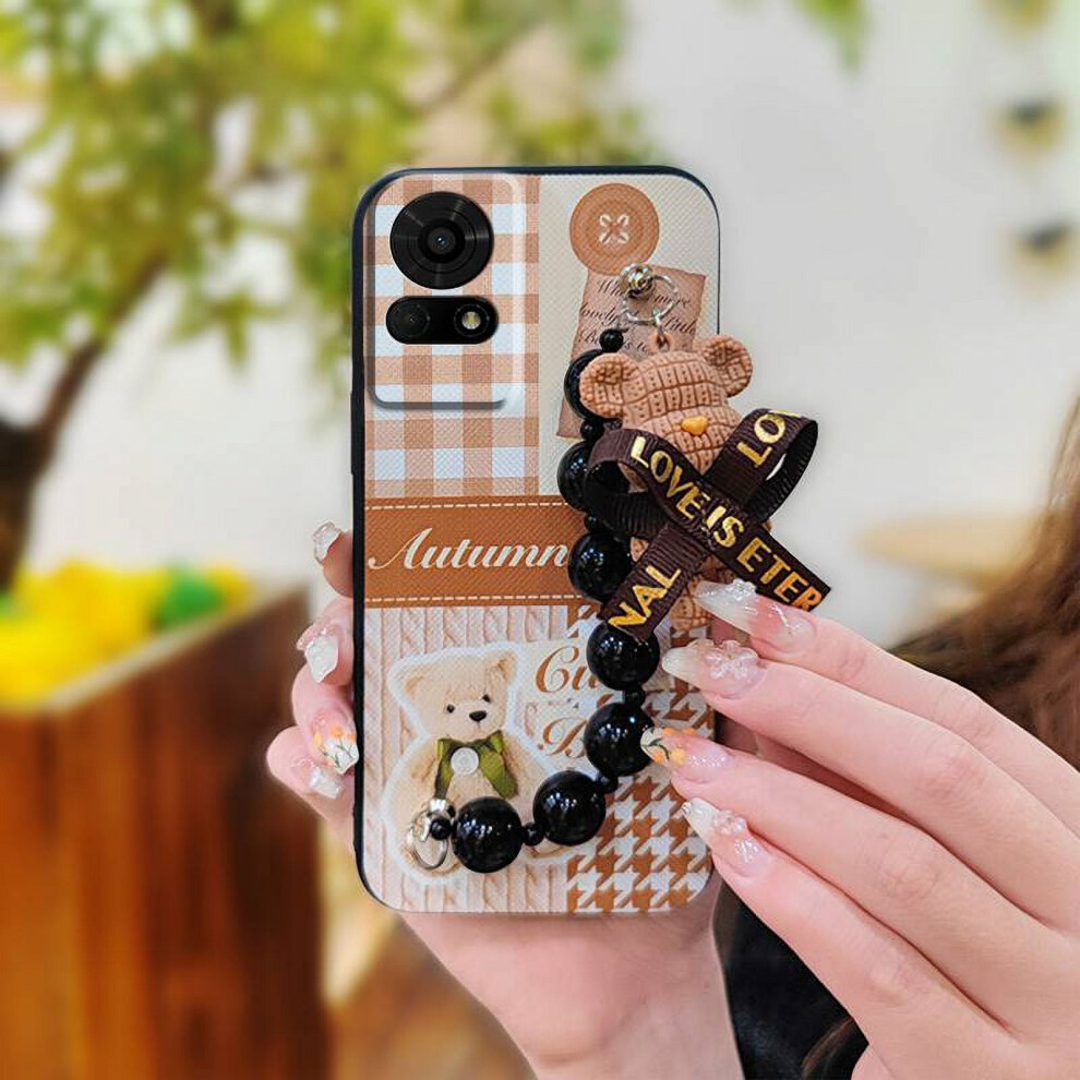 Phone Case Compatible With Tcl 50Le/T510spp – Waterproof, Anti-Knock, Soft Silicone Bear Design, Dirt-Resistant, Skin-Friendly 9418476708787
