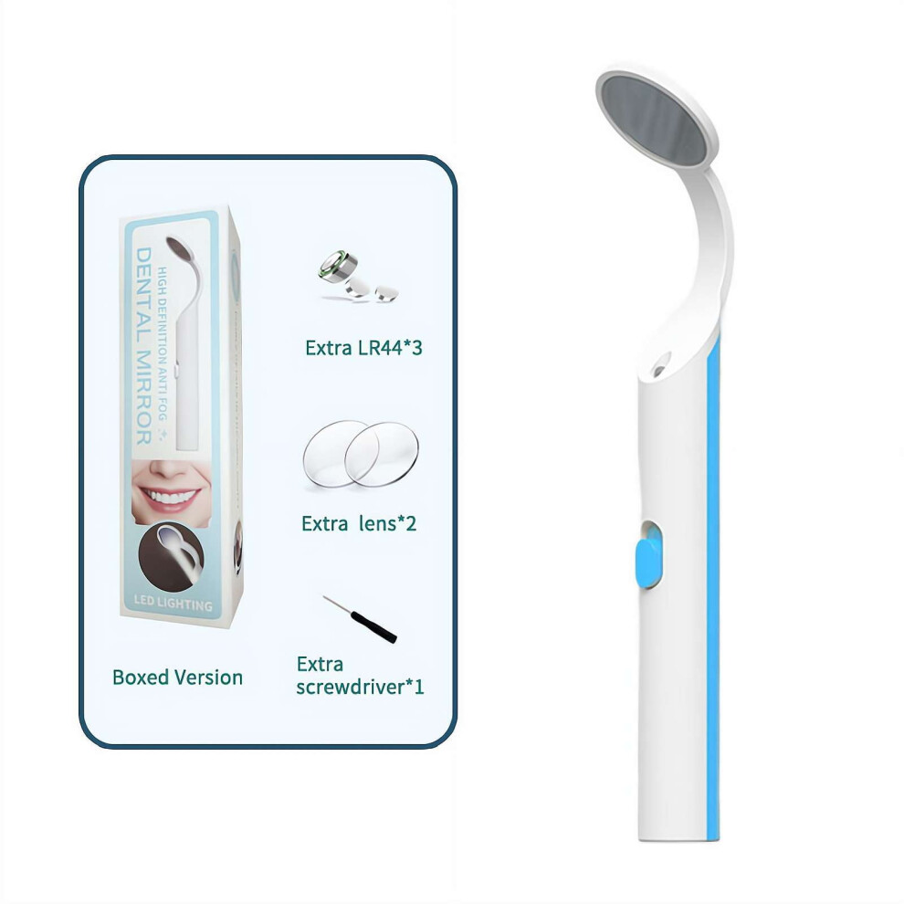 Light Led Dental Mirror With Â Anti-Fog Teeth Inspection Tool For Oral Care, Ed Dentist Mouth Mirror For Home & Professional Use