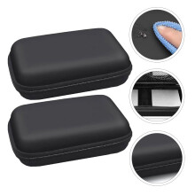 2Pcs Mobile Hard Disk Bags EVA Hard Case for Electronics Waterproof Use