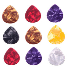 100pcs Guitar Picks (0.46/0.71/0.96mm) Celluloid Plectrums for Acoustic, Classic & Electric Guitars – Multicolor, Random Assortment