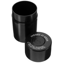 Schwarzes, luftdichtes Vorratsglas mit Deckel (1 Stück)