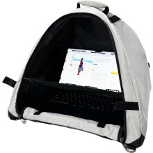 Portable Sun Shade & Water-Resistant Beach Bag | UV/Heat Reflective | Laptop Privacy Hood & Glare Shield | Compatible with laptops, towels, drinks